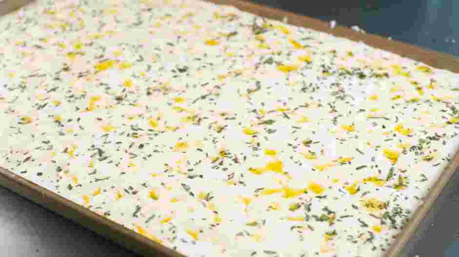 Rosemary Focaccia Recipe: Preheat the oven to 400&deg;F.