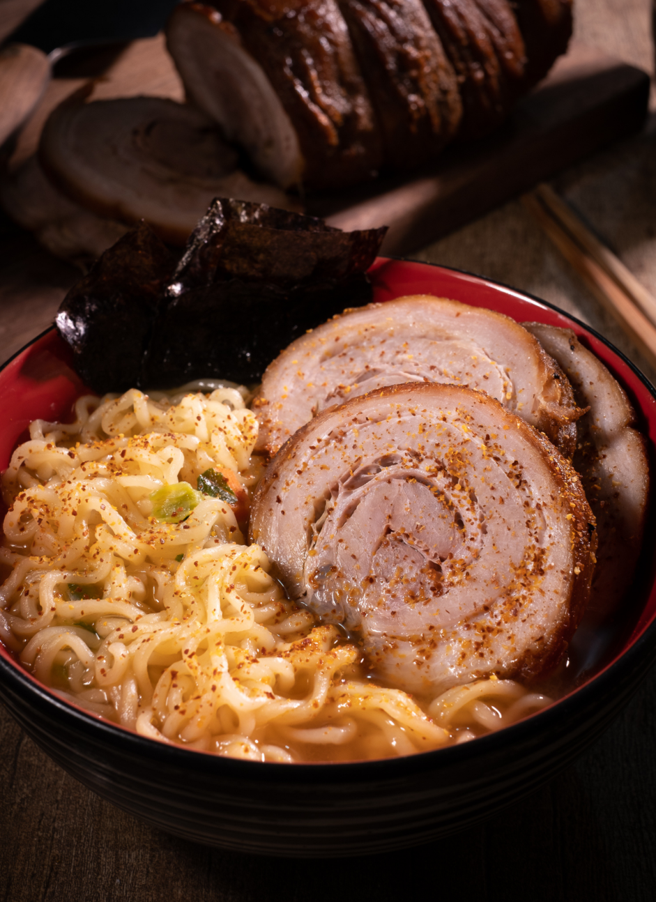 Chashu Pork Recipe: Serve chashu pork with ramen or rice.