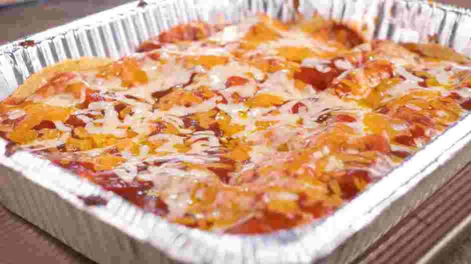 Chicken Taco Casserole Recipe: Remove the aluminum foil.