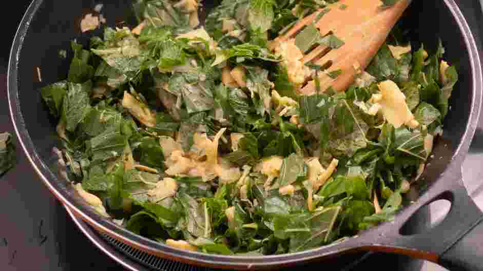 Vegan Artichoke and Spinach Dip Recipe: Add the spinach, artichokes, salt and pepper and cook about 5 minutes until spinach is wilted.