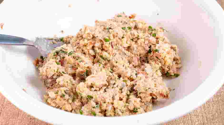 Quinoa Burger Recipe: Mash all the ingredients together by hand.