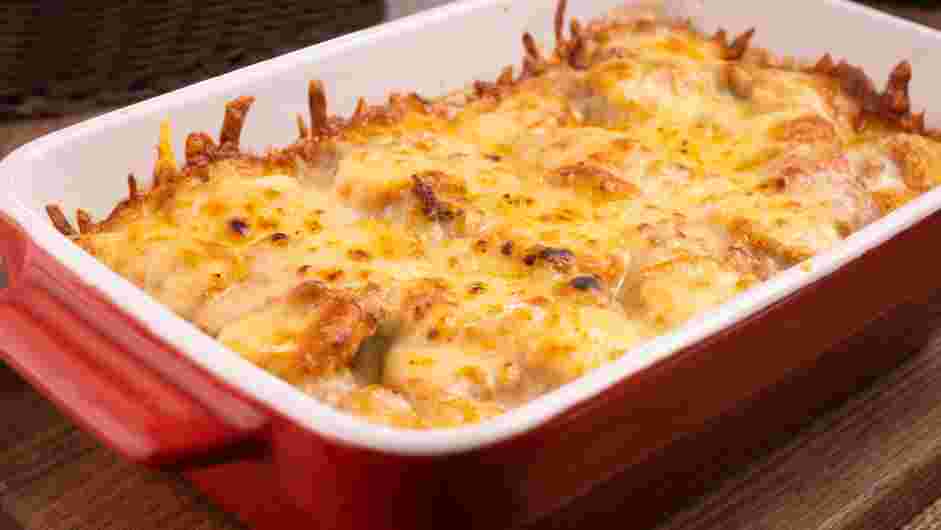 Keto Pizza Casserole Recipe: Bake at 425°F for 20 minutes until cheese is bubbling and melted.