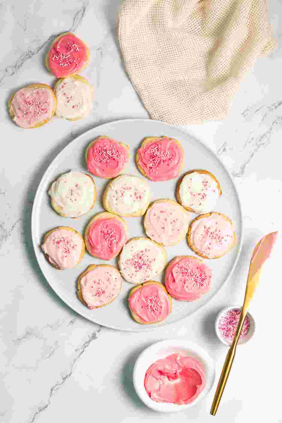 Vegan Sugar Cookies Recipe: Top with sprinkles for decoration.