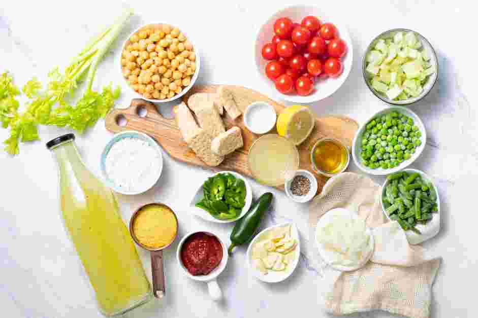 Vegan Stew Recipe: Measure and prep all ingredients.