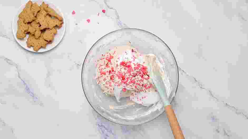 Funfetti Dip Recipe: Slowly add in the whipped cream and then two tablespoons of sprinkles.