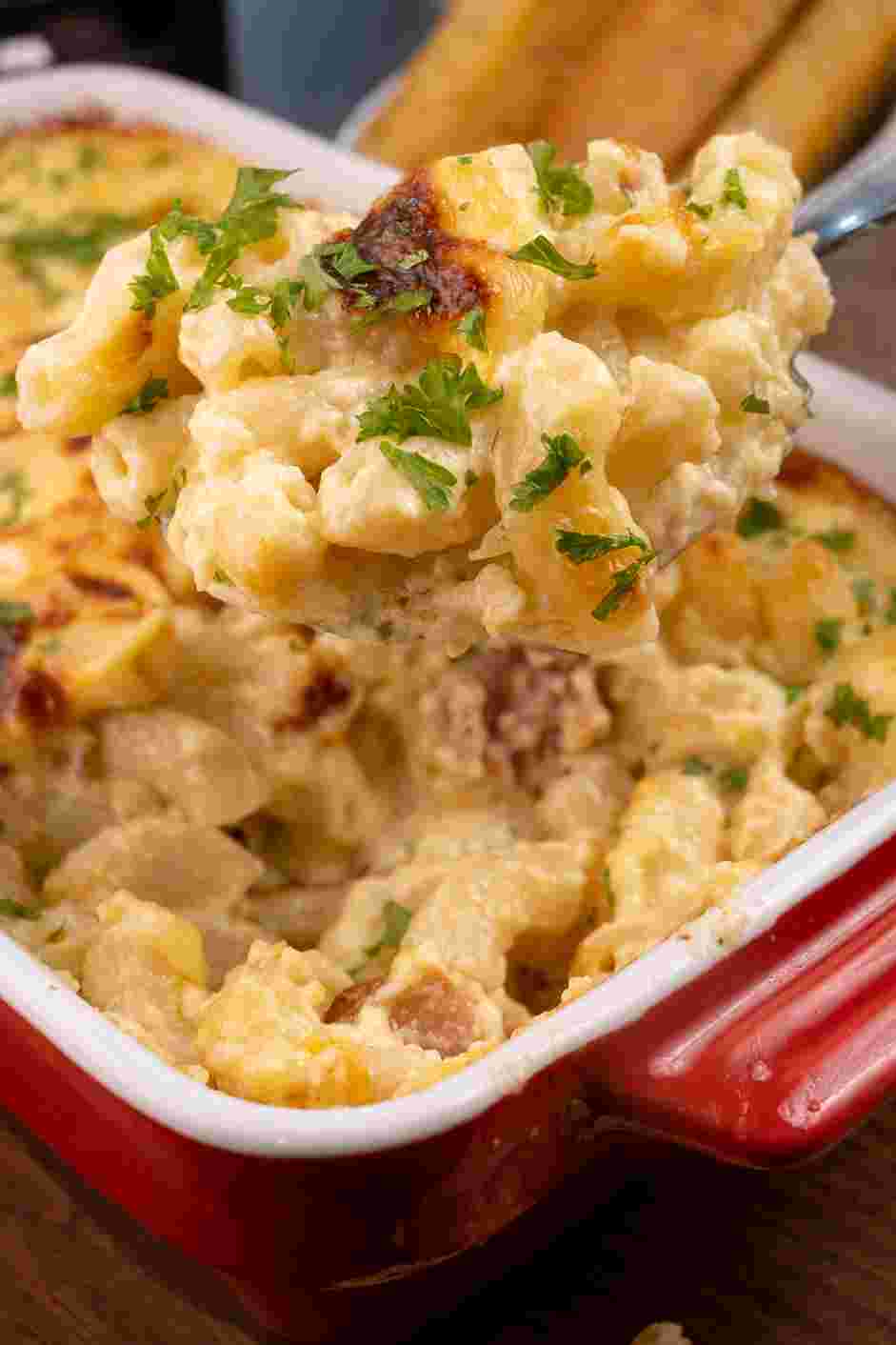 Creamy Macaroni and Cheese Recipe: Serve immediately.