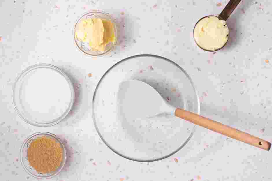 Cinnamon Cookies Recipe: In a mixing bowl, cream the butter and shortening together using either a hand mixer or a standing mixer fitted with a paddle attachment.