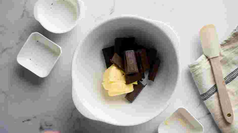 Chocolate Lava Cake Recipe: Preheat the oven to 425°F.