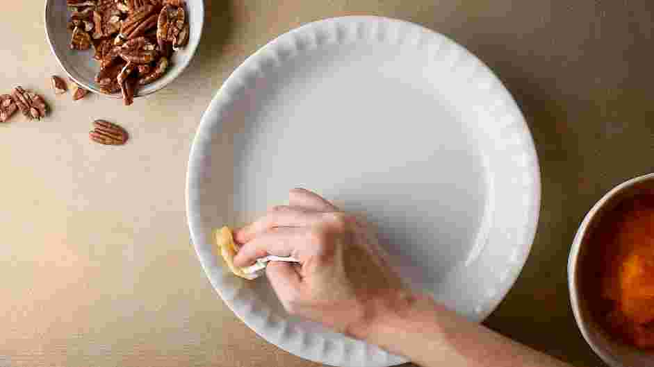 Crustless Pumpkin Pie Recipe: Preheat the oven to 325°F.