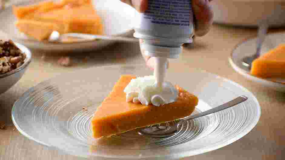 Crustless Pumpkin Pie Recipe: Remove the pie from the oven and let cool on a wire rack.