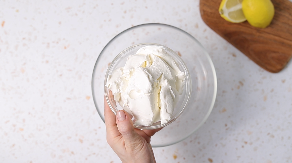 Lemon Cheesecake Bars Recipe:
While the crust is cooling, make the filling.