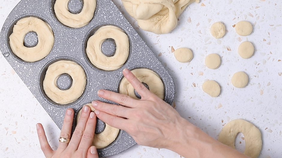 Strawberry Donuts Recipe: Proof the dough until doubled in size.