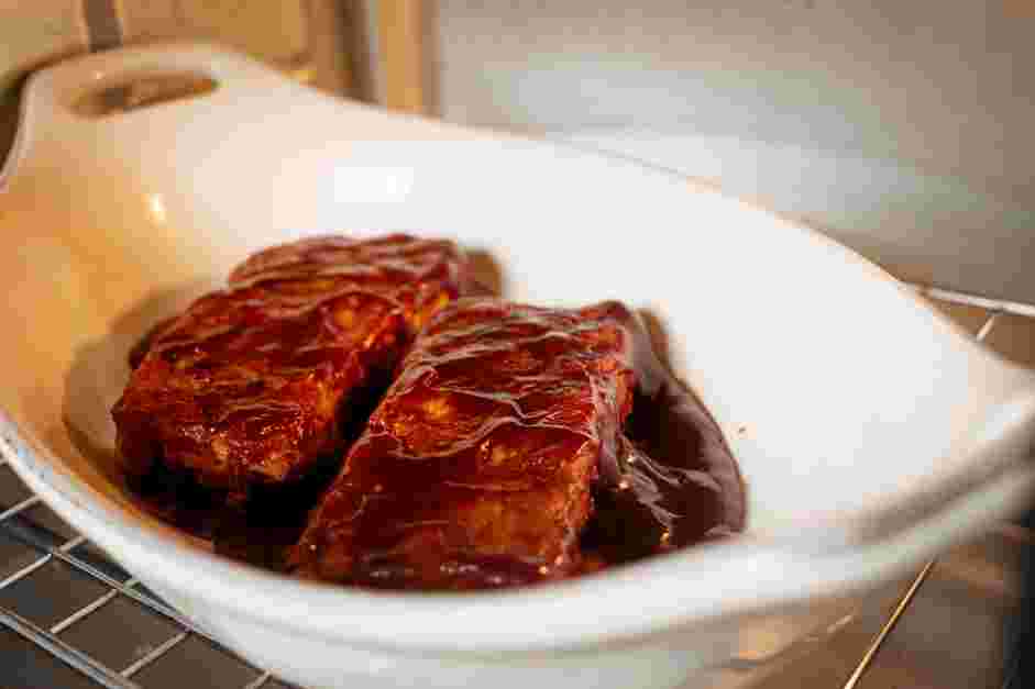 BBQ Jackfruit Recipe: Bake the loaves in the oven, uncovered, for 30 minutes.