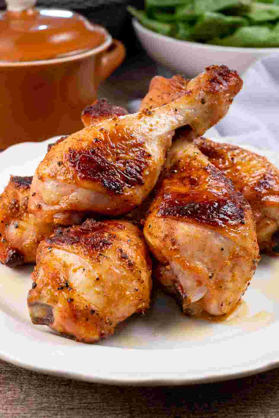 Air Fryer Drumsticks Recipe: Serve immediately with any side you desire.