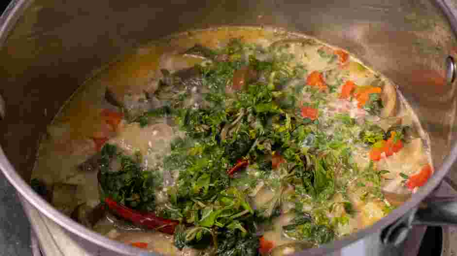 Eggplant Curry Recipe: Stir in the cilantro, basil, lime juice and zest.