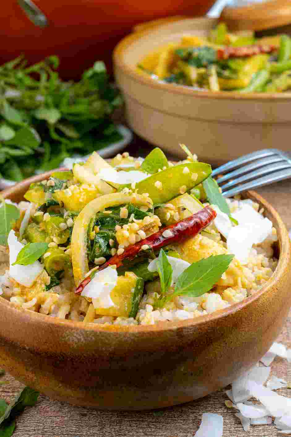 Thai Red Curry (Vegetarian) Recipe: Serve the Thai red curry over rice, quinoa or your favorite gluten-free option.