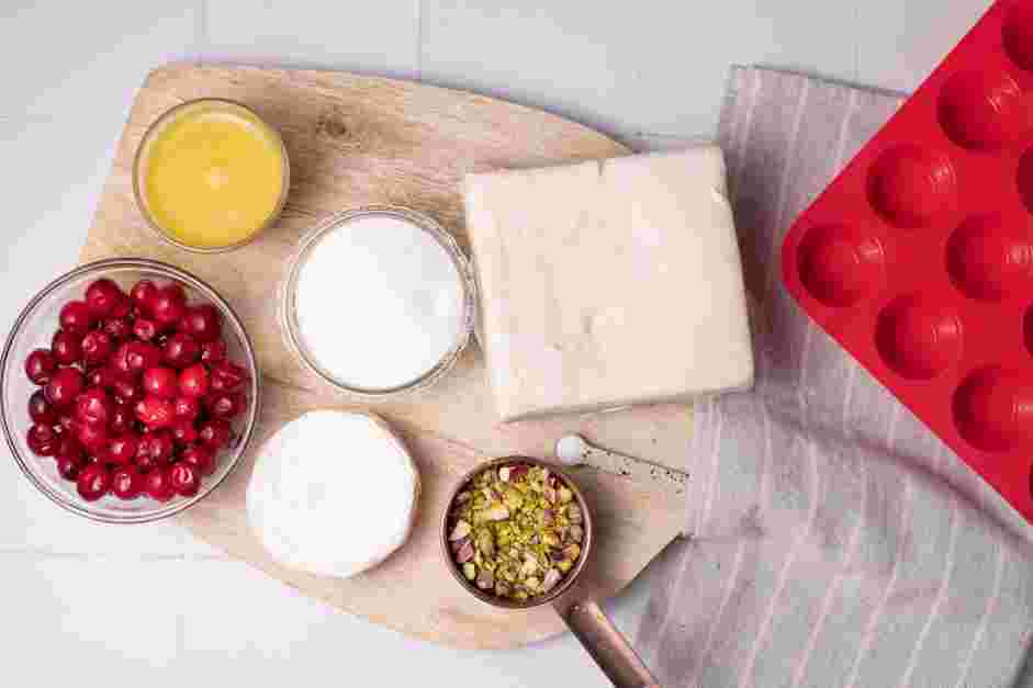 Cranberry Brie Bites Recipe: Measure and prep all ingredients.