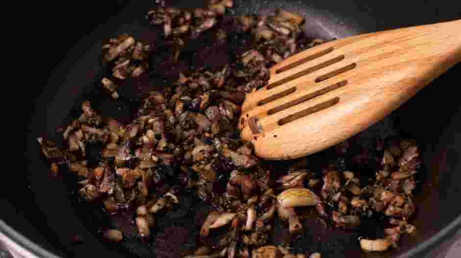 Wild Mushroom Risotto Recipe: Prepare the mushroom cream.