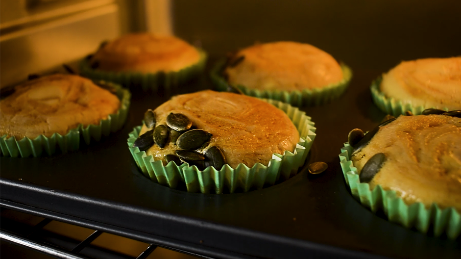 Pumpkin Cream Cheese Muffins Recipe: Bake the muffins for 25-28 minutes or until a toothpick inserted in the center comes out clean.