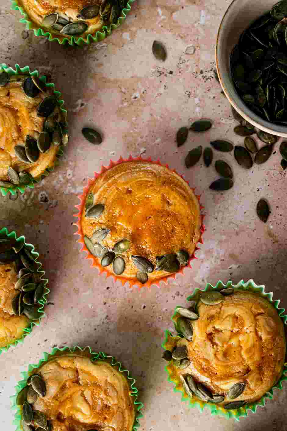 Pumpkin Cream Cheese Muffins Recipe: Let muffins cool in the pan for about 10 minutes before transferring the muffins to a cooling rack.