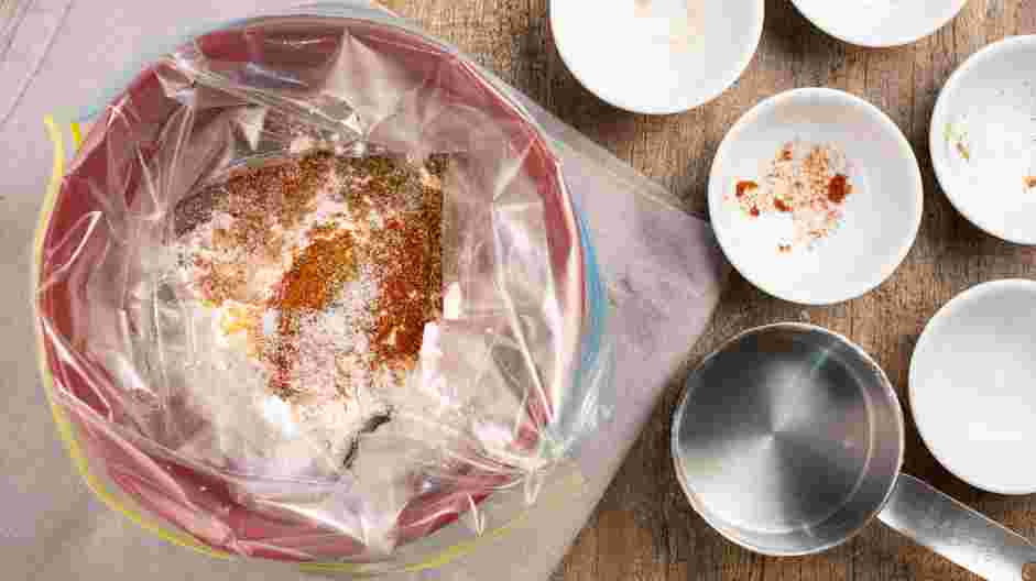 Green Bean Fries Recipe: 
In a gallon-sized zipper storage bag, combine the flour, garlic powder, smoked paprika, oregano, cayenne pepper and salt.