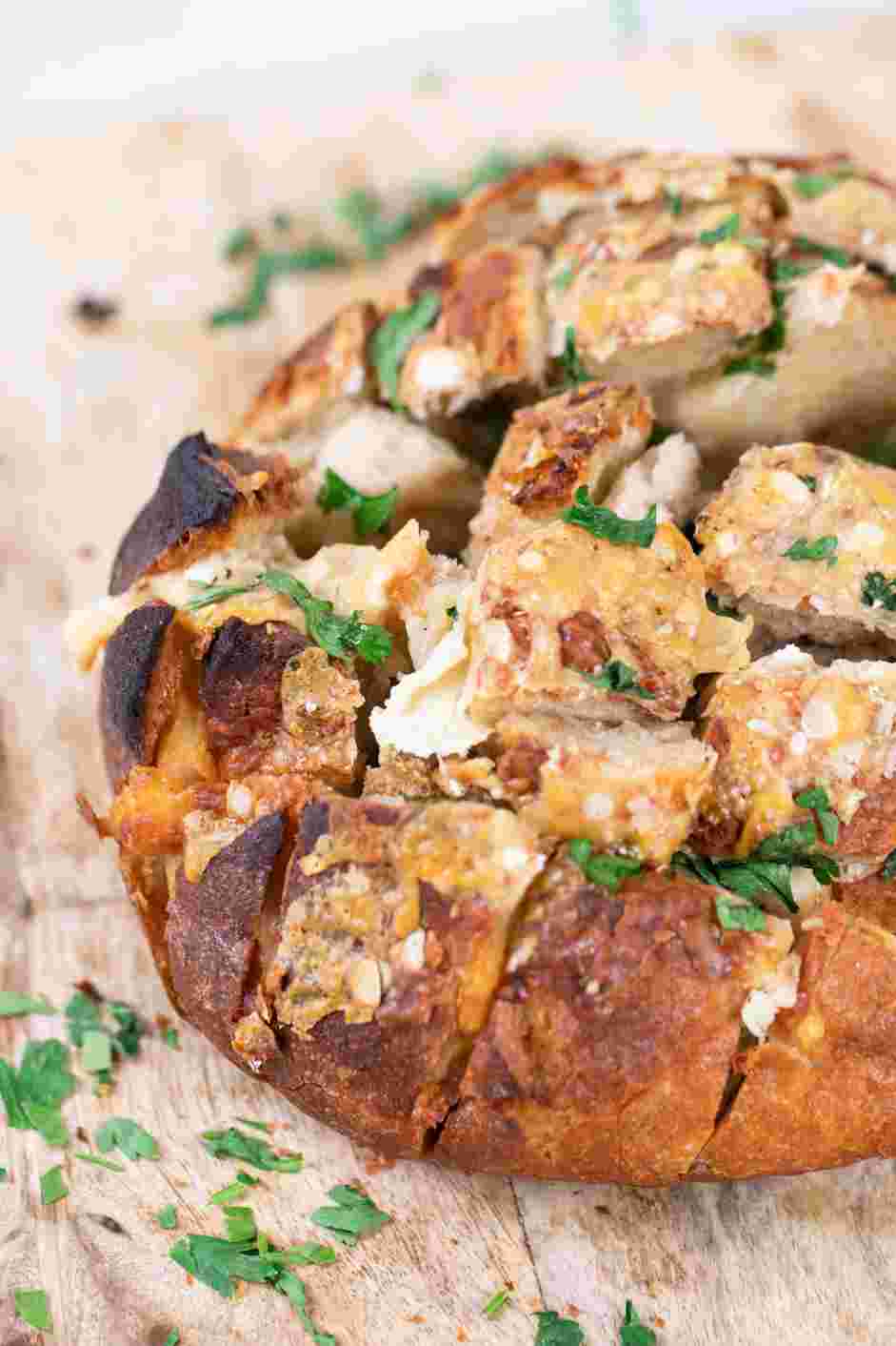 Pull Apart Bread Recipe: Serve immediately.