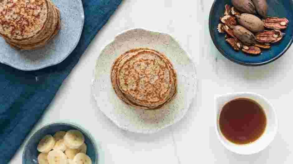 Gluten Free Banana Pancakes Recipe: Drizzle the pancakes with organic sugar-free syrup or serve it plain.