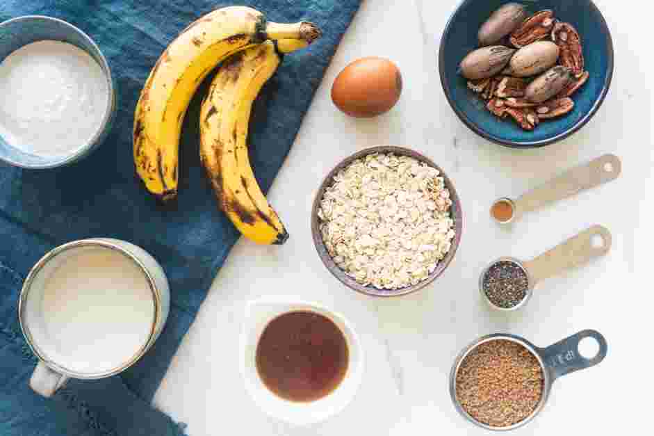 Gluten Free Banana Pancakes Recipe: Measure and prep all ingredients.