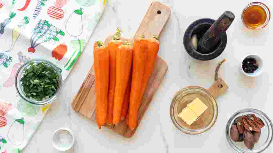 Maple Glazed Carrots Recipe: Peel the carrots and slice them diagonally into &frac14; inch thick ovals.