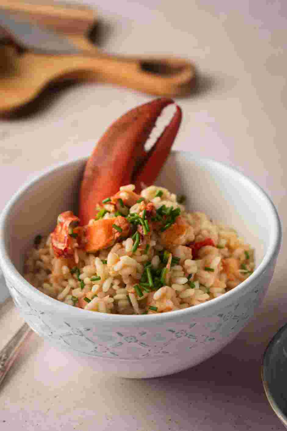 Lobster Risotto Recipe: Serve the lobster risotto hot.