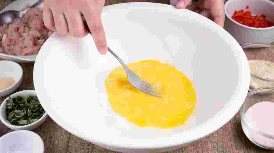 Air Fryer Turkey Burgers Recipe:
Preheat the air fryer to 375°F.