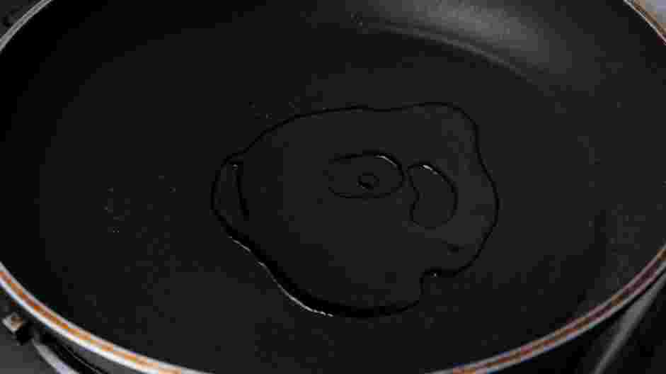 Brick Chicken Recipe:
In a 12-inch cast-iron skillet, heat the remaining tablespoon of olive oil over medium-high heat.