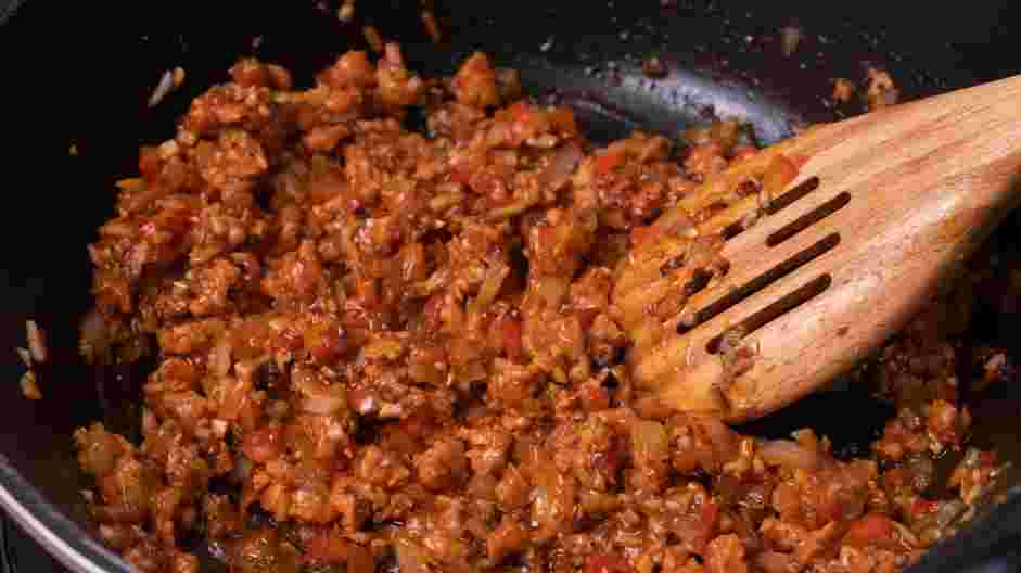 Sausage Stuffed Peppers Recipe: Simmer for 5 minutes.