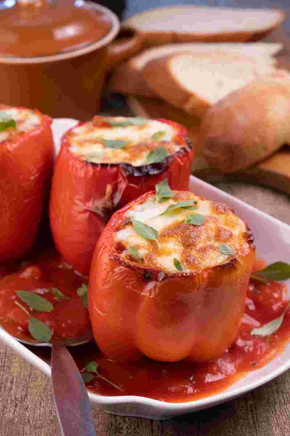 Sausage Stuffed Peppers Recipe: Serve immediately.