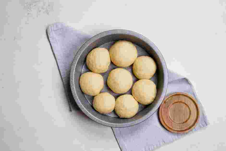 Butter Roll Recipe: 
Place the dough in either a greased 8x8-inch baking pan or a 9-inch round baking pan.