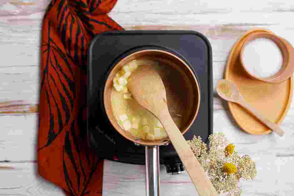 Carrot Halwa Recipe:
In a 1-quart sized pot on medium heat, melt the butter.