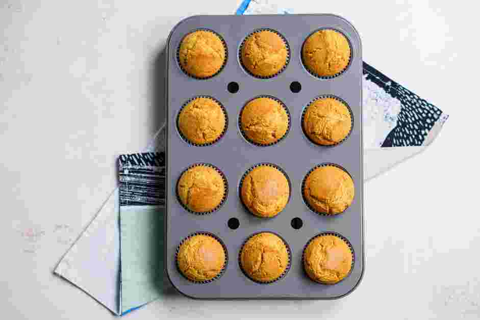 Cornbread Muffins Recipe: 
Bake for 15-20 minutes until golden brown on top and when a toothpick inserted into the center comes out clean.