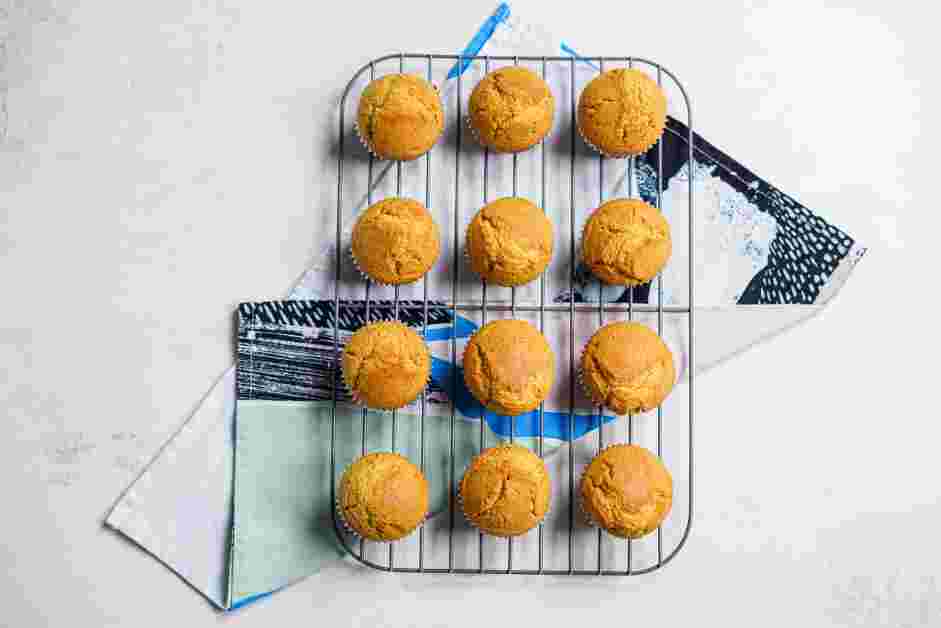 Cornbread Muffins Recipe: Remove the muffin pan from the oven and let muffins cool for 10 minutes before transferring them to a wire rack to cool completely.