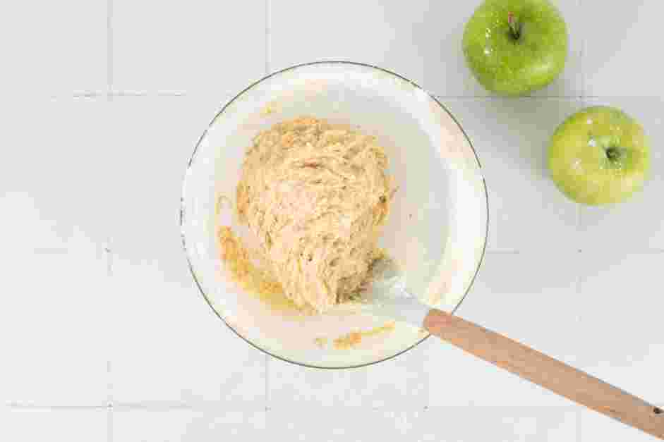 Apple Crumble Pie Recipe: 
Add the water a little bit at a time until the mixture forms a dough.