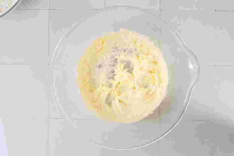 Cinnamon Coffee Cake Recipe:
In the bowl of an electric mixer fitted with the paddle attachment or with a handheld electric mixer, cream the butter until lighter in color.