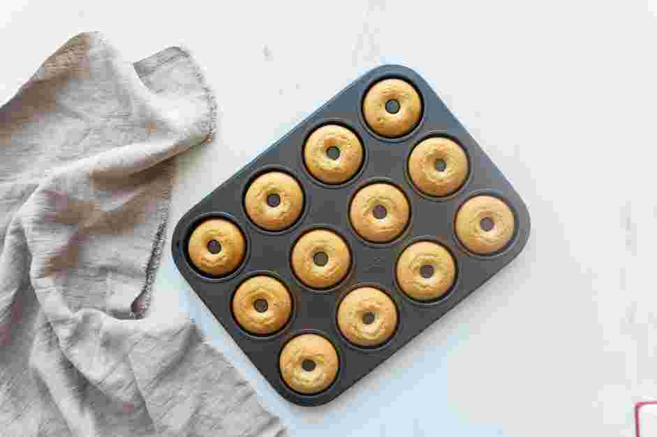 Cake Donut Recipe: Let the doughnuts cool in the pan for 5-10 minutes before removing them onto a wire rack to fully cool.