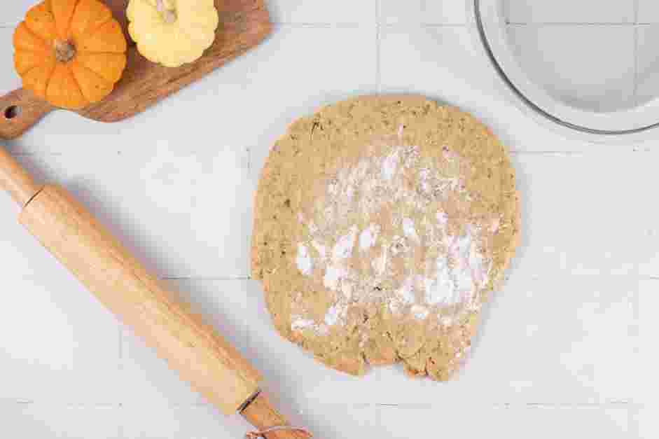 Pumpkin Pecan Pie Recipe:
Preheat the oven to 325°F.