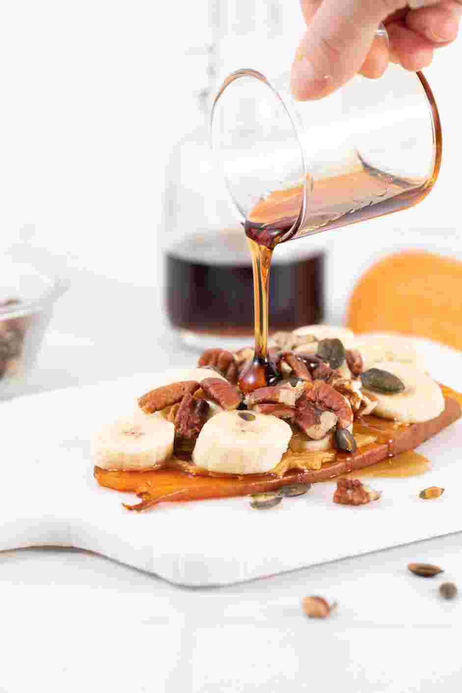 Sweet Potato Toast Recipe:
Sprinkle with toasted nuts or sesame seeds.