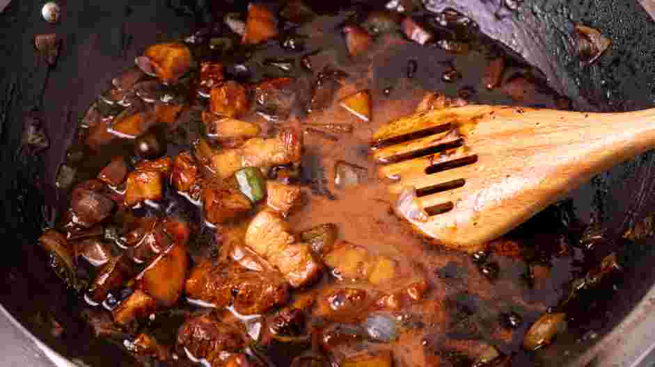 Korean Black Bean Noodles Recipe: 
Add 1 cup of water and stir to combine.