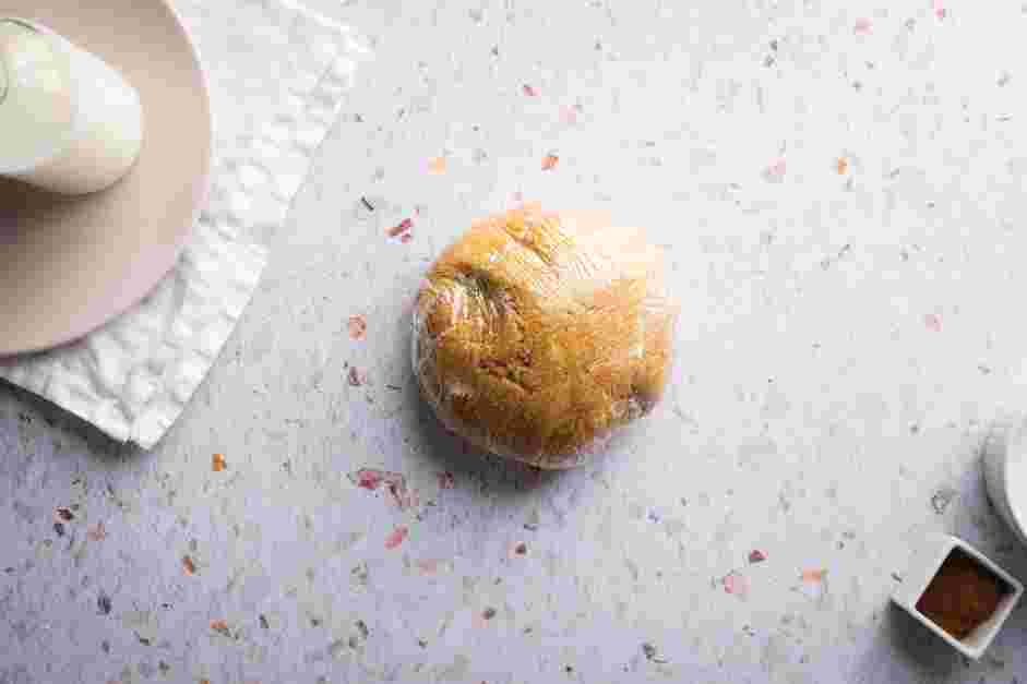 Cinnamon Graham Crackers Recipe:
Transfer the dough into a piece of plastic wrap and refrigerate for at least 2 hours or overnight.