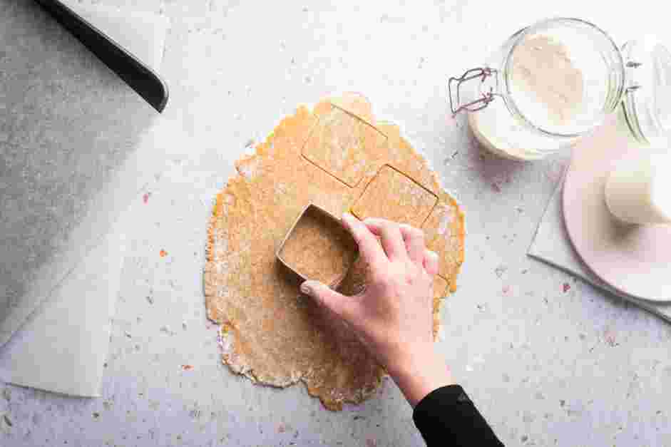 Cinnamon Graham Crackers Recipe: 
Use a square 2 &frac12;-inch cutter to cut out squares.