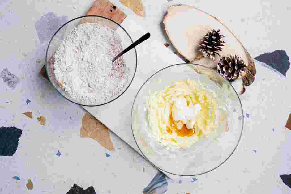 Snowball Cookies Recipe: 
Add the cream cheese and vanilla and mix until combined.