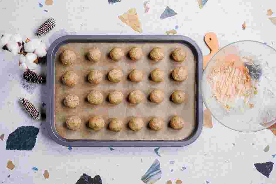 Snowball Cookies Recipe: Refrigerate the cookie dough balls for at least 1 hour.