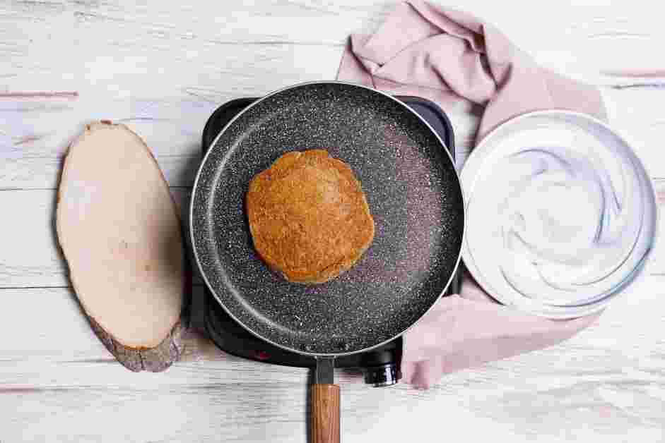 Vegan Pancake Mix Recipe: 
Flip and cook the other side until the bottoms are golden brown and the interior is set, about 2-3 minutes.