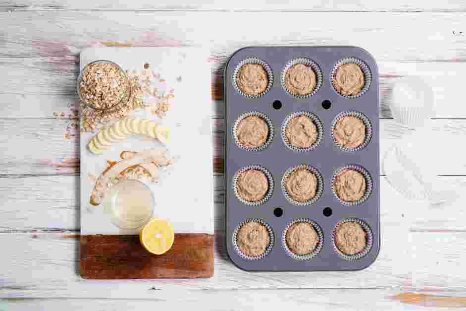 Almond Flour Banana Muffins Recipe:
Fill each muffin cup about ⅔ full with the batter.